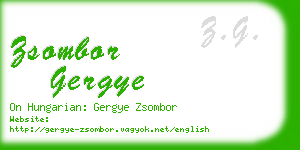 zsombor gergye business card